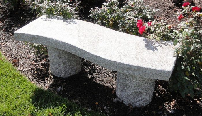 Granite Stone Bench Curved - Old Station Landscape & Masonry Supply ...