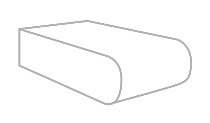 Techo-Bloc Bullnose Cap Size