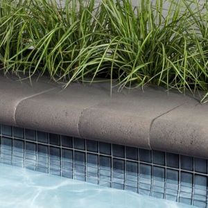 Techo-Bloc Bullnose Shale Grey Cap