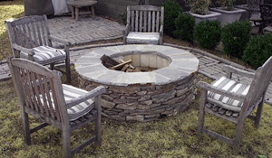 Stone Age Tall Round Outdoor Fire Pit Kit Old Station Landscape Stone Age Tall Round Outdoor Fire Pit Kit
