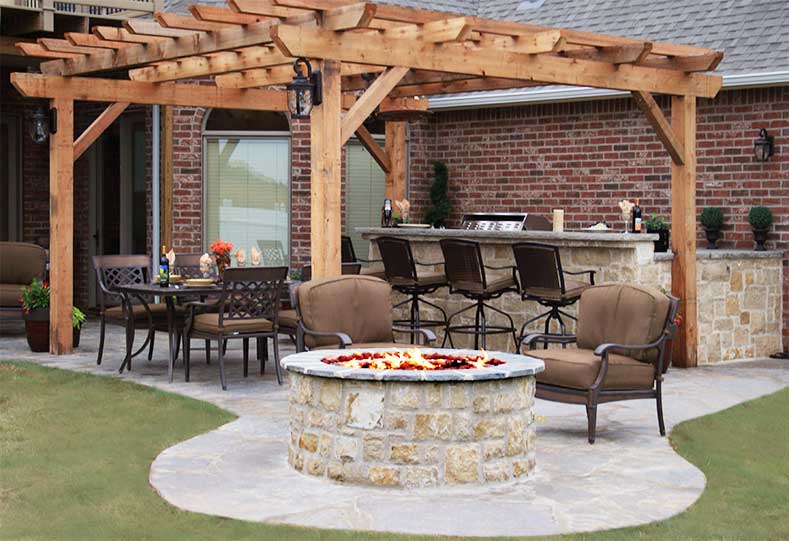Tall Round Outdoor Fire Pit Kit, Round Outdoor Fire Pit