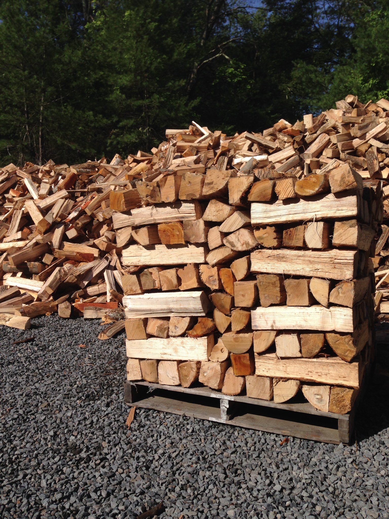 Seasoned Firewood Sold by the Yard Bucket Old Station Landscape