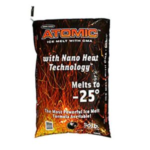 Atomic Ice Melt with Calcium Magnesium Acetate, Melts to -25°F, 50LB Bags