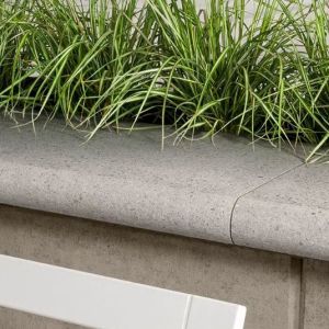 Techo-Bloc Bullnose Grande Cap Greyed Nickel