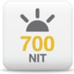 700 NIT brightness