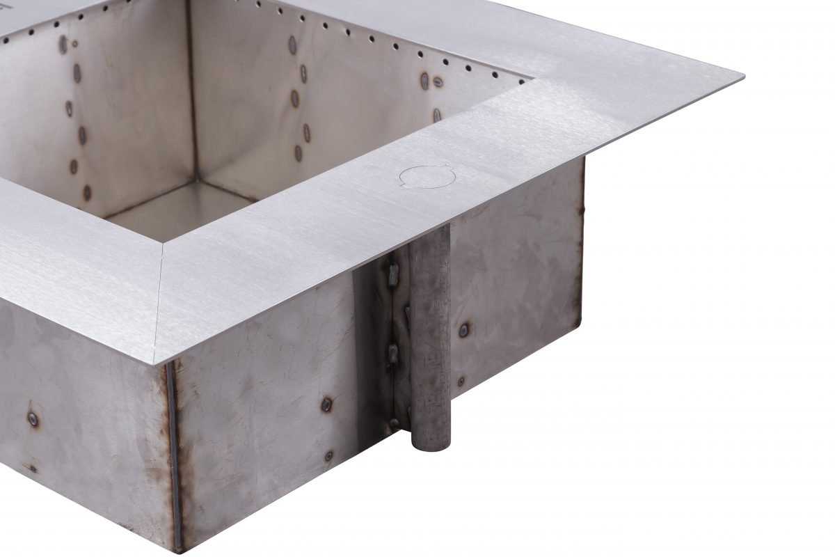 Breeo Zentro Square Fire Pit Stainless, Zentro 30 Fire Pit