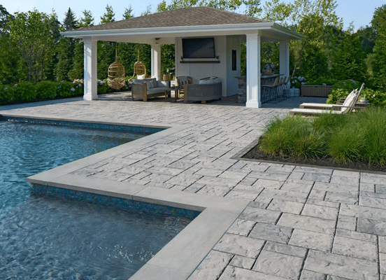 Techo-Bloc Blu Grande Slate Pool Area