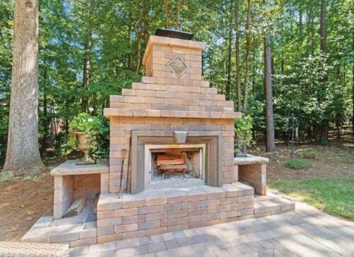 Nicolock Fireplace with Verona Wall