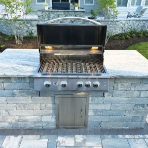 Nicolock Grill Island Deluxe with Verona Wall