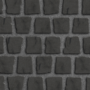 Unilock's Nordic Cobble in dark charcoal.