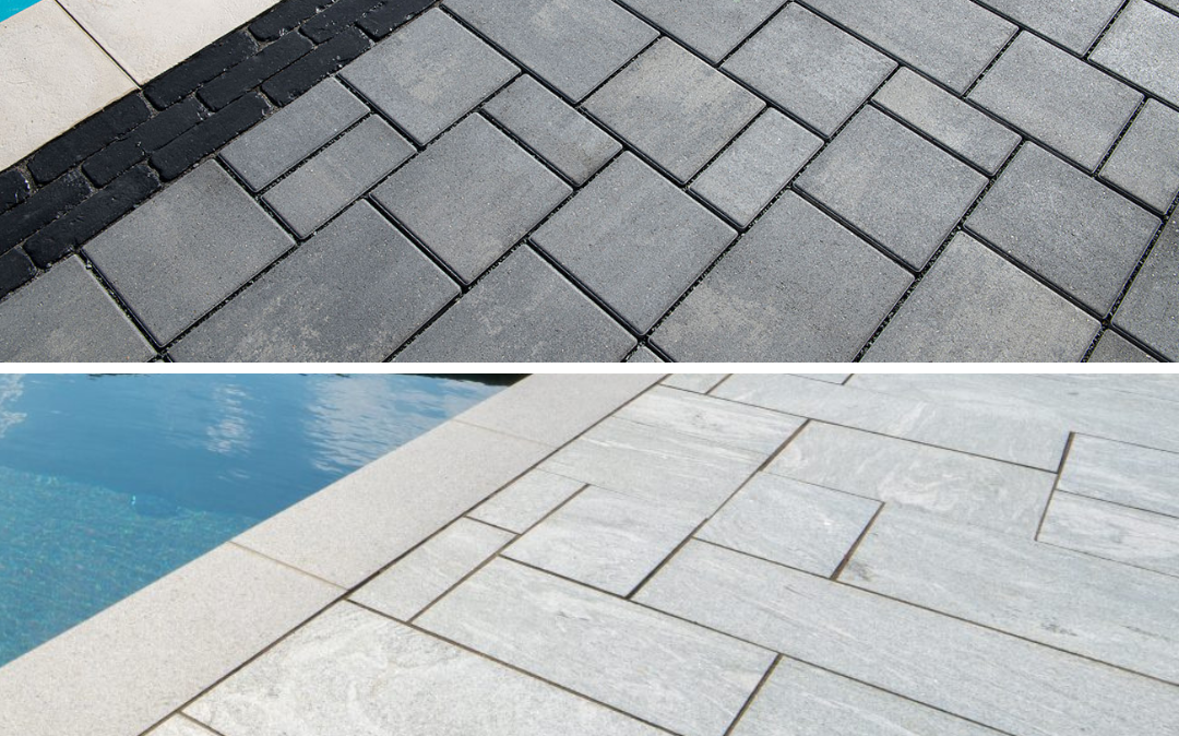 concrete treo pavers vs granite natural stone