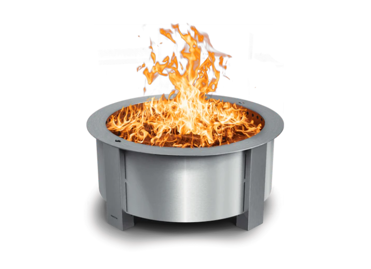 Breeo Smokeless Fire Pit Firemaster Bundle Stainless Steel