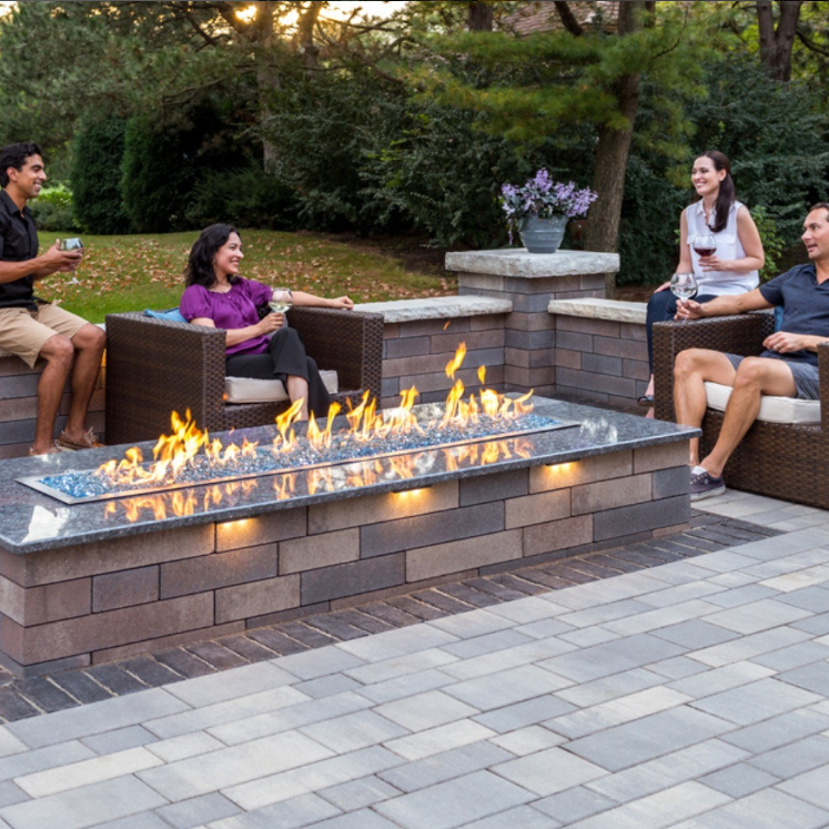 family homeowners people outdoor living