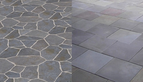 irregular vs pattern bluestone irregular vs pattern