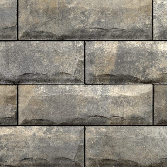 Unilock U-Cara Multi-Face Wall System Pitched Fossil