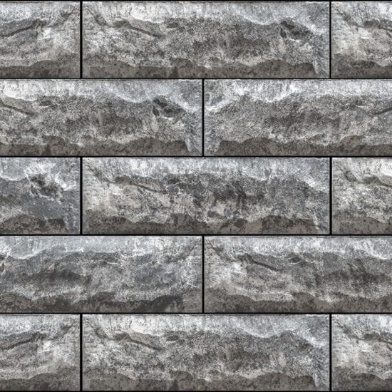 Unilock U-Cara Multi-Face Wall System Pitched Granite Fusion / Steel Mountain