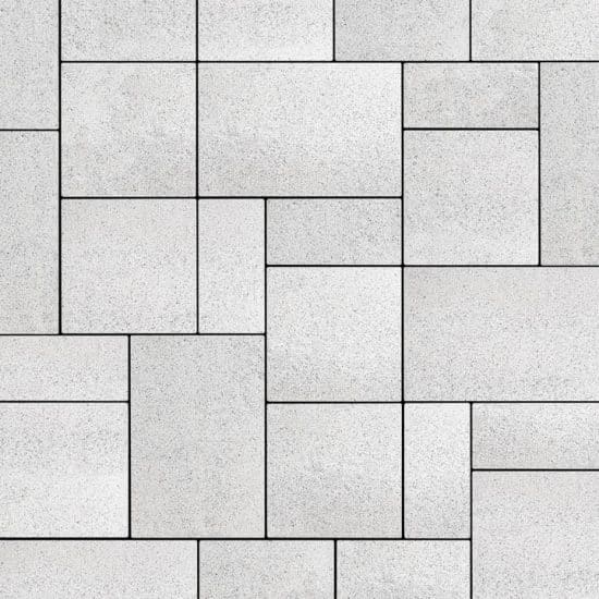 Unilock U-Cara Multi-Face Wall System Umbriano Grenada White