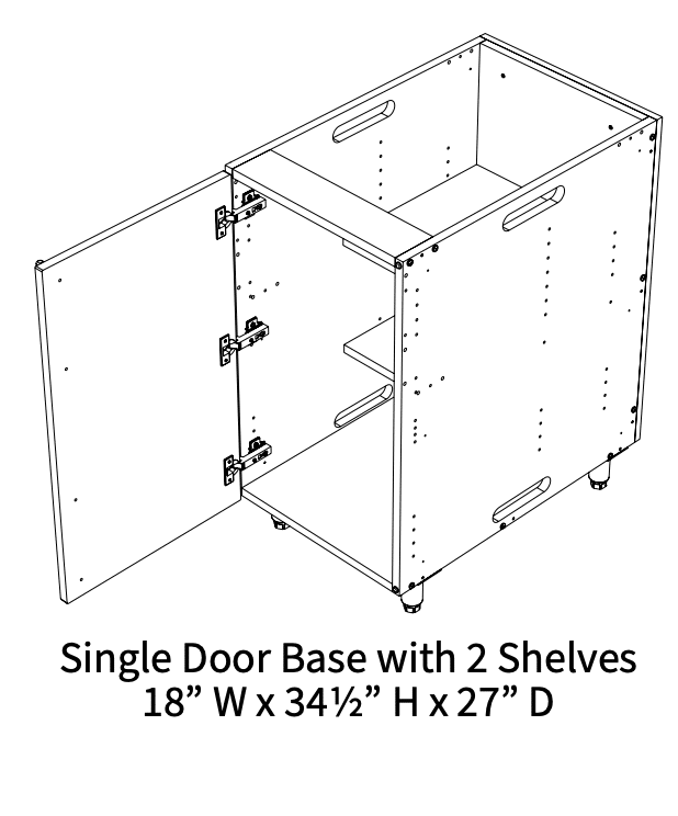 Nicolock WeatherStrong Cabinetry Shapes and Sizes