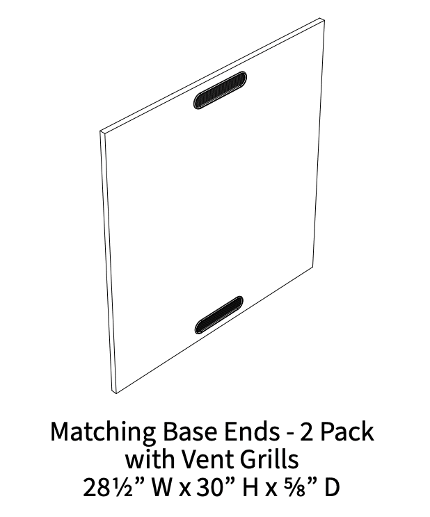 Nicolock WeatherStrong Cabinetry Shapes and Sizes