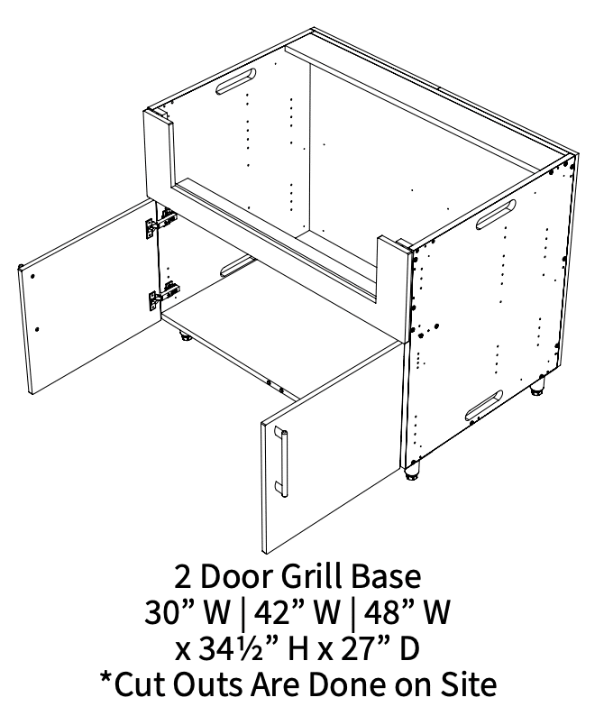 Nicolock WeatherStrong Cabinetry Shapes and Sizes
