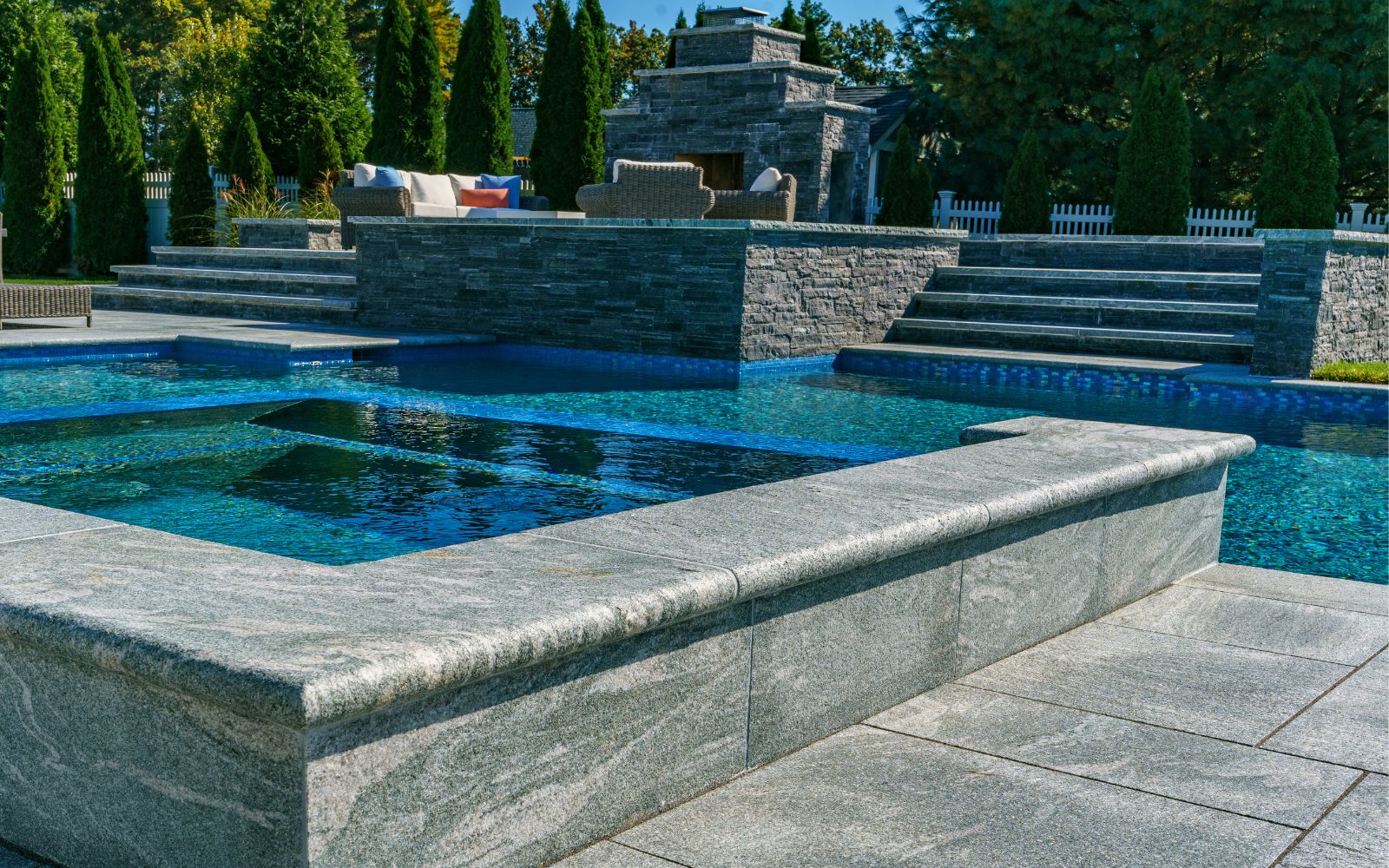 Stone Pool Coping That Elevates Form and Function
