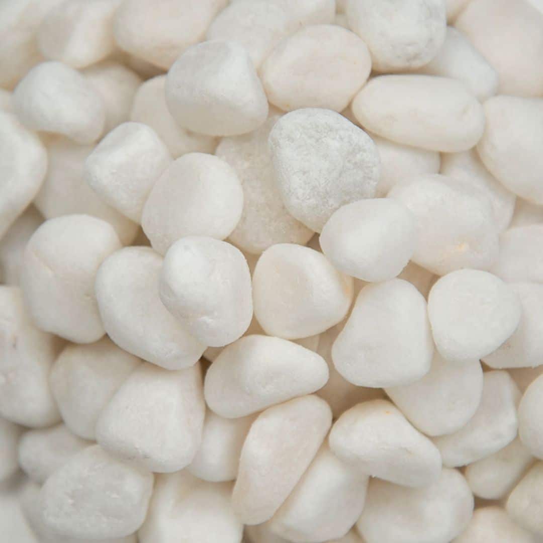 Himalaya White Pebbles Size Small 0.25 - 0.75 in 40LB Bag