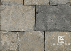 American Mist Square and Rectangle Natural Thinstone Veneer Swatch.
