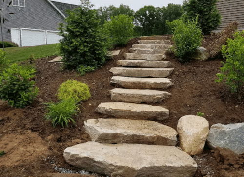 Colonial Tan Quarry Steps