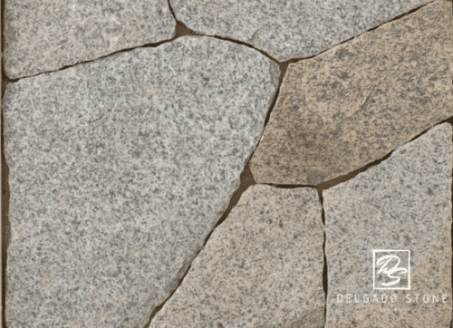 Close-up photo of Dusty Rose Mosaic Natural Thin Stone Veneer texture.