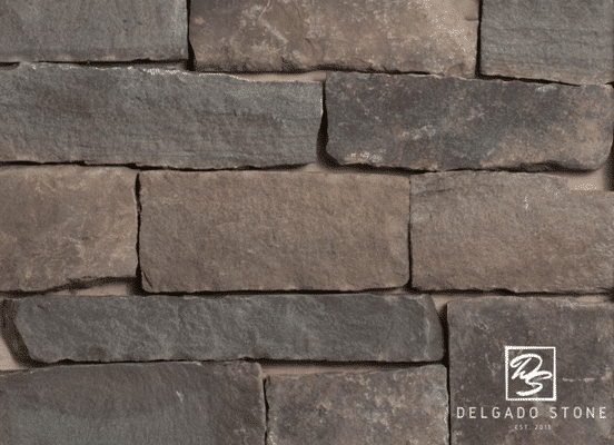 Fieldstone Dark Ashlar Natural Thin Stone Veneer swatch.