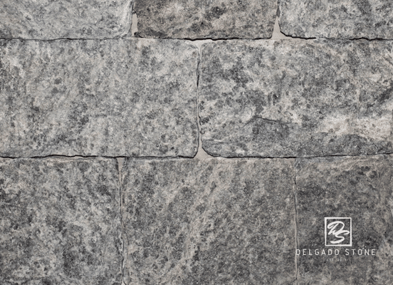Greenwich Blue square and rectangle stone veneer swatch
