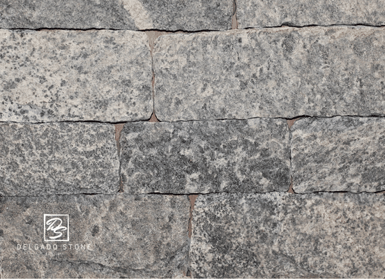 Greenwich Blue natural stone veneer strip pattern swatch