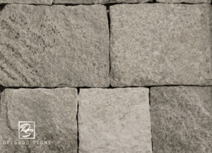 Close-up photo of Harbor Mist Square and Rectangle Natural Thin Stone Veneer texture.