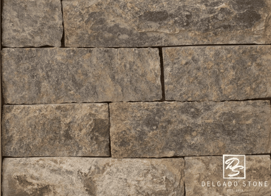 Hudson Blend Strip Natural Thin Stone Veneer swatch.
