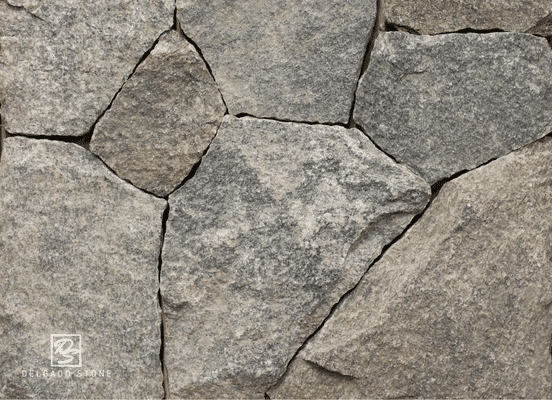 Close-up photo of Liberty Hill Mosaic Natural Thin Stone Veneer texture.
