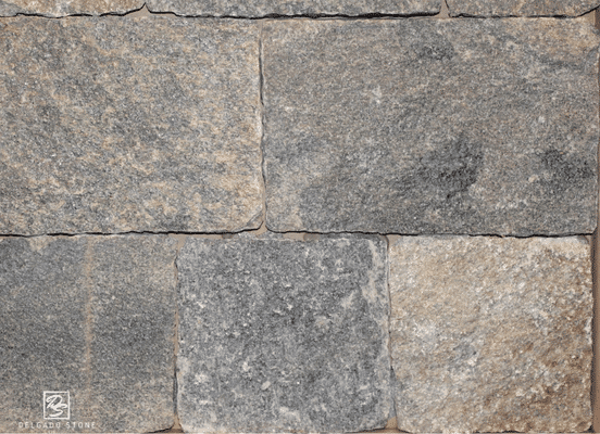 Close-up photo of Liberty Hill Square and Rectangle Natural Thin Stone Veneer texture.