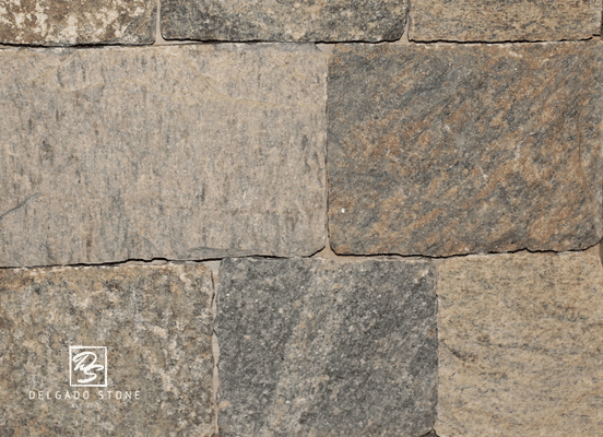 Montauk Blend square and rectangle stone veneer swatch