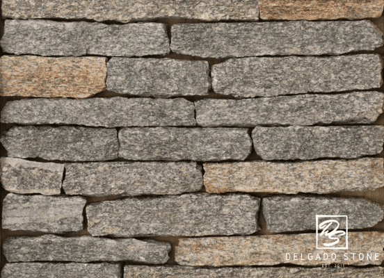 Photo of New York Blend Ledge Natural Thin Stone Veneer swatch.