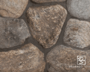 Old New England Rounds Natural Thin Stone Veneer swatch.