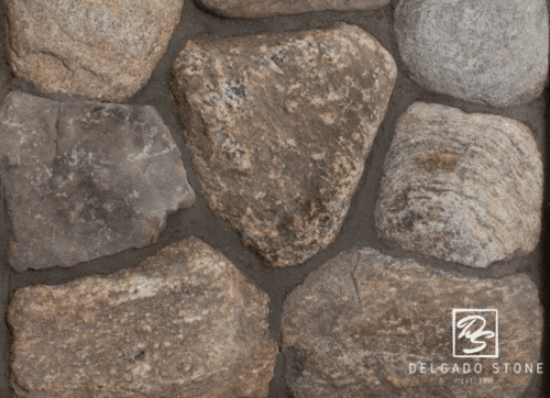 Old New England Rounds Natural Thin Stone Veneer swatch.