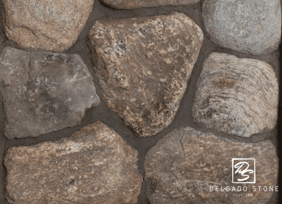 Old New England Rounds Natural Thin Stone Veneer swatch.