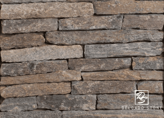 Old New England Wall ledgestone veneer texture sample
