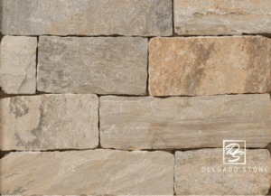 Sterling Tan natural stone veneer strip pattern swatch