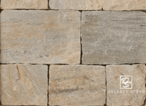 Sterling Tan square and rectangle stone veneer texture swatch
