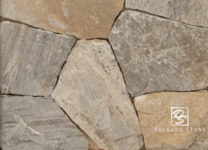 Sterling Tan mosaic natural stone veneer swatch