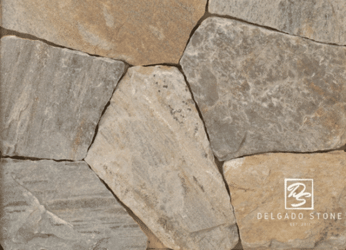 Sterling Tan mosaic natural stone veneer swatch