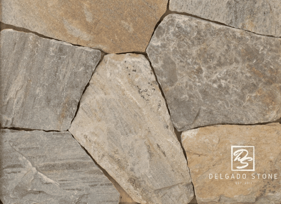 Sterling Tan mosaic natural stone veneer swatch