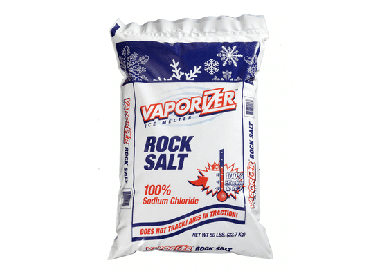 Front view of the Rock Salt Vaporizer packaging in a white background