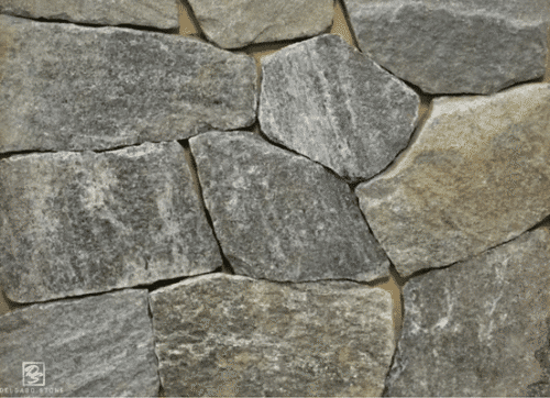 Black Ash Mosaic Natural Thinstone Veneer Swatch.
