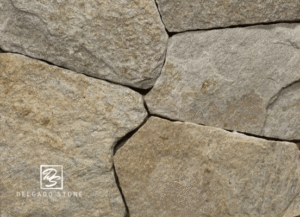 Colonial Tan Mosaic Natural Thinstone Veneer Swatch.
